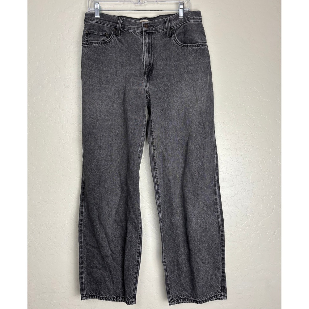 Levis Baggy Dad Jeans Gray Wide Leg Denim Big E Mens 28x30 2825
